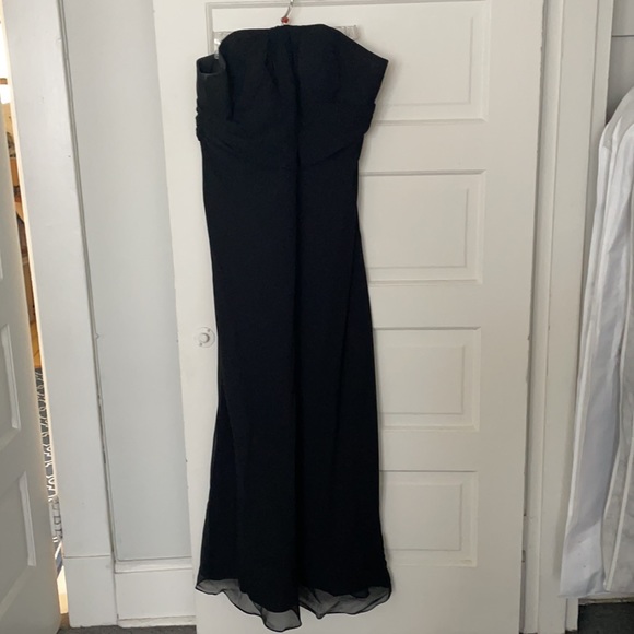 Black floor length strapless gown - Picture 1 of 5